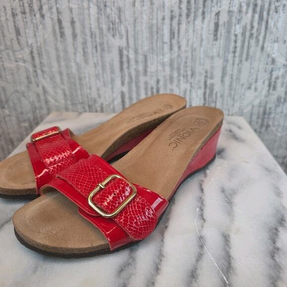 Vionic 381Ariana Red Sandals Womens Sz 9 /40 - Picture 6 of 9